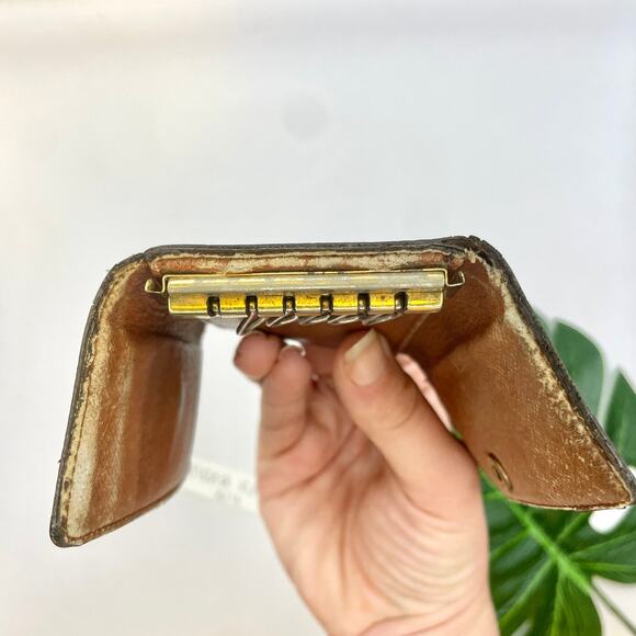 Louis Vuitton 6 Key Chain Holder SLG LV Monogram Print Wallet Keychain Canvas - Picture 10 of 15